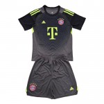Günstige Fußballtrikots FC Bayern München Torwart Kinder 2025-26 Schwarze Kurzarm